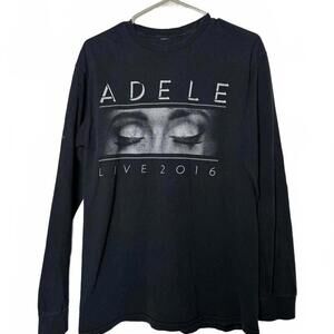 Adele Live 2016 Long Sleeve Black Tour T-Shirt